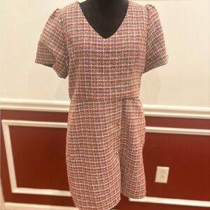 Stylish Red and White Women's Dress